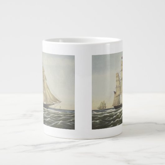 Clipper Ship, Flying Cloud Jumbo-Tasse (Vorderseite)