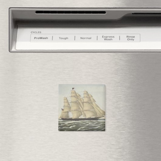 Clipper Ship, Flying Cloud Magnet (In Situ (Geschirrspüler))