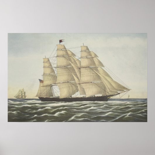 Clipper Ship, Flying Cloud Poster (Vorne)