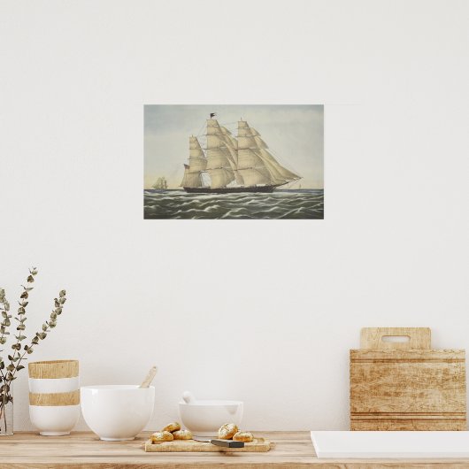 Clipper Ship, Flying Cloud Poster (Küche)