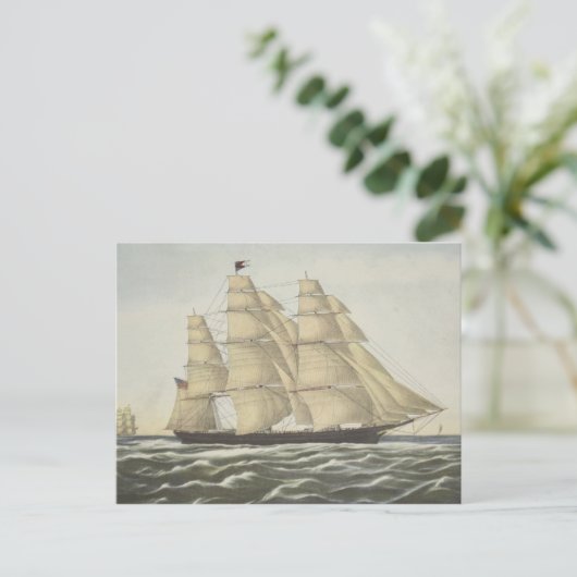 Clipper Ship, Flying Cloud Postkarte (Stehend Vorderseite)