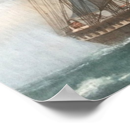 Clipper Ship Poster (Ecke)