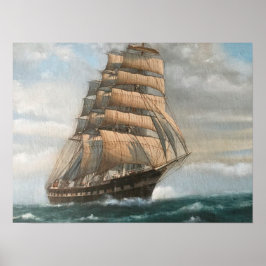 Clipper Ship Poster
