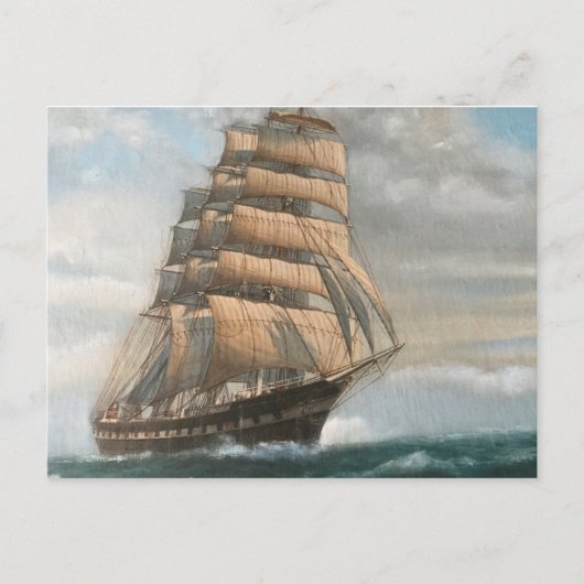 Clipper Ship Postkarte (Vorderseite)