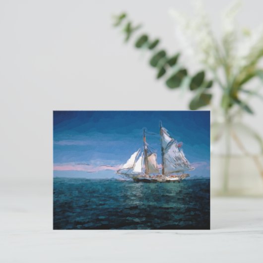 Clipper Ship Postkarte (Stehend Vorderseite)
