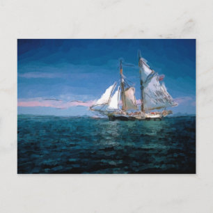 Clipper Ship Postkarte