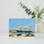Clipper Ship Red Jacket 1854 Postkarte (Stehend Vorderseite)