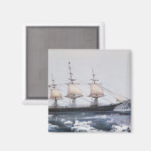 Clipper Ship "Red Jacket" Magnet (Vorderseite/Rückseite)