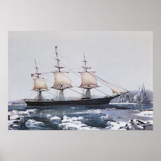 Clipper Ship "Red Jacket" Poster (Vorne)
