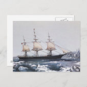 Clipper Ship "Red Jacket" Postkarte (Vorne/Hinten)