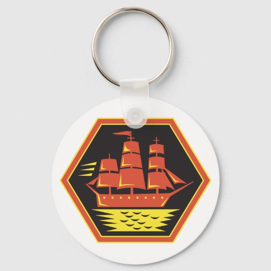 Clipper Ship Schlüsselanhänger (Vorderseite)