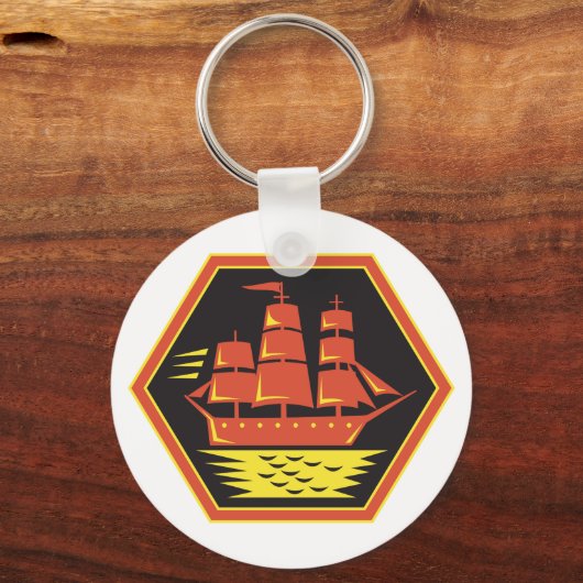 Clipper Ship Schlüsselanhänger (Vorderseite)