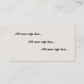 Clipper Ship Sunset Ocean Beach Business Cards Visitenkarte (Rückseite)