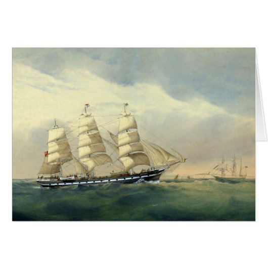 Clipper Ship The Helen Pembroke 1870 (Vorderseite (Horizontal))