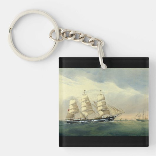 Clipper Ship The Helen Pembroke 1870 Schlüsselanhänger (Vorderseite)