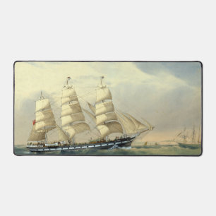Clipper Ship The Helen Pembroke 1870 Schreibtischunterlage