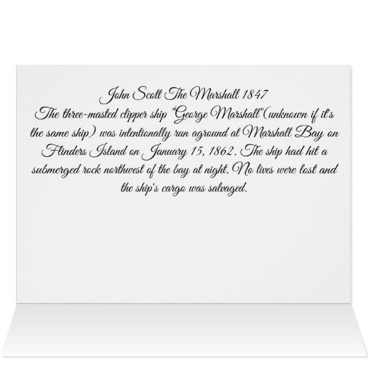 Clipper Ship the Marshall 1847 (Innenansicht Horizontal (Oben))