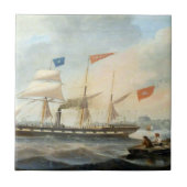 Clipper Ship the Marshall 1847 Fliese (Vorderseite)