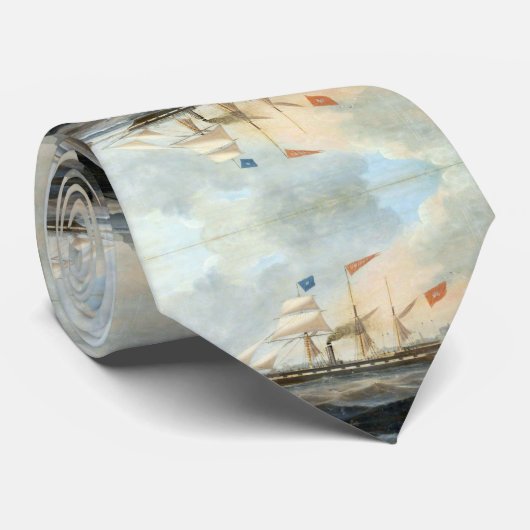 Clipper Ship the Marshall 1847 Krawatte (Gerollt)