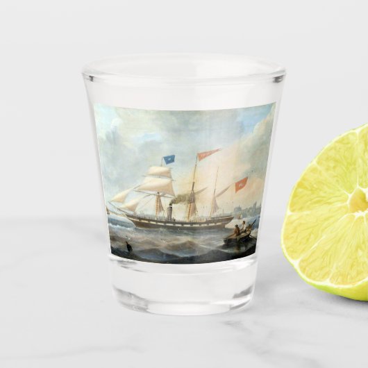 Clipper Ship the Marshall 1847 Schnapsglas (Vorderseite)