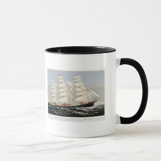 Clipper Ship Three Brothers Keramik Tasse (Rechts)