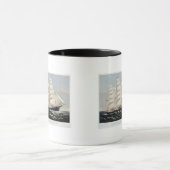 Clipper Ship Three Brothers Keramik Tasse (Zentrum)