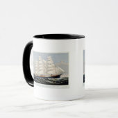 Clipper Ship Three Brothers Keramik Tasse (Vorderseite Links)