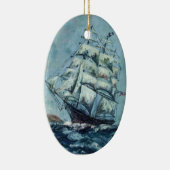 Clipper Ship Western Shore Keramik Ornament (Rechts)