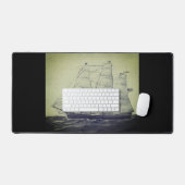 Clipper Ship Young America 1853 Schreibtischunterlage (Tastatur & Maus)