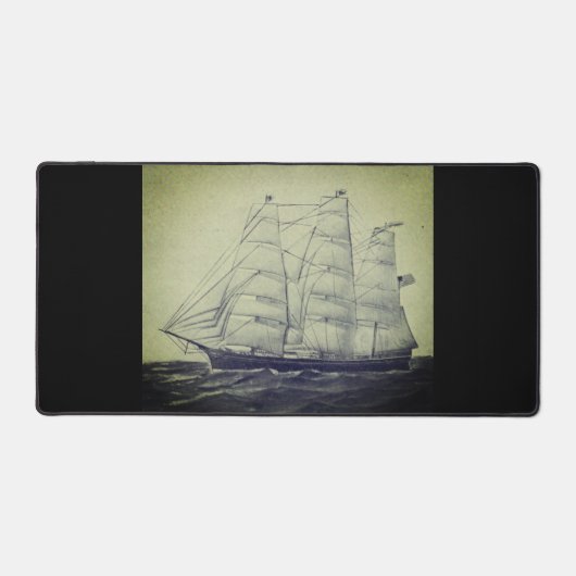 Clipper Ship Young America 1853 Schreibtischunterlage (Vorderseite)