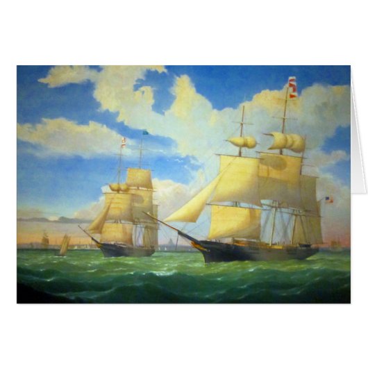 Clipper Ships Fitz Henry Lane 1853 (Vorderseite (Horizontal))