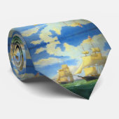 Clipper Ships Fitz Henry Lane 1853 Krawatte (Gerollt)