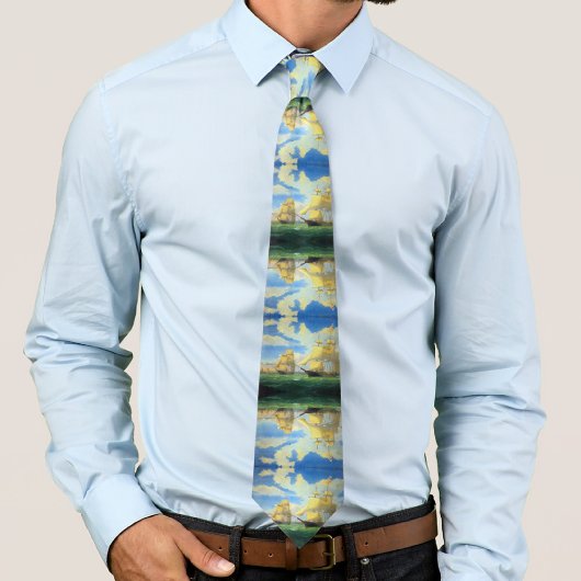 Clipper Ships Fitz Henry Lane 1853 Krawatte