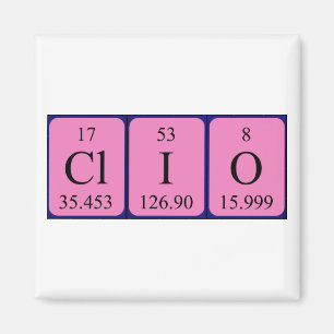 Clipperiodischer Tabellenname-Magnet Magnet