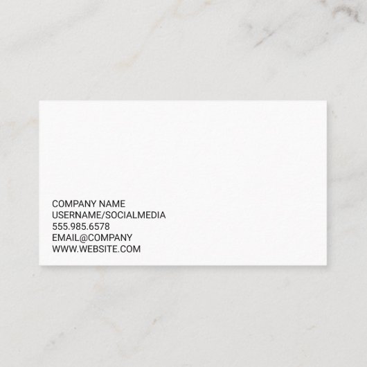 Clippers | Comb | Hair Cuts Visitenkarte (Rückseite)