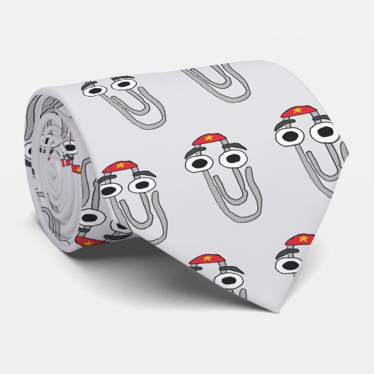 Clippy der Rebell Krawatte (Gerollt)