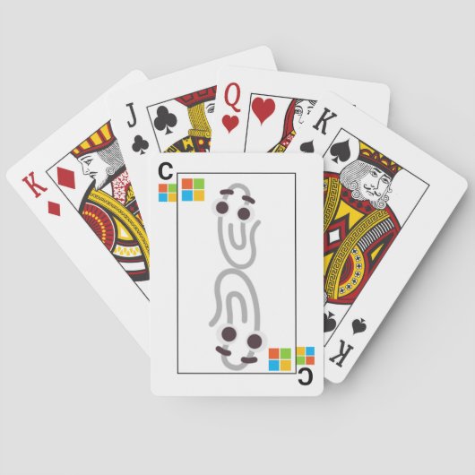 Clippy in Windows Meme Card Deck Spielkarten (Rückseite)