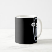 Clippy Paper Clip Funny Meme Page Note  Kaffeetasse (VorderseiteRechts)