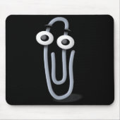 Clippy Paper Clip Funny Meme Page Note  Mousepad (Vorne)