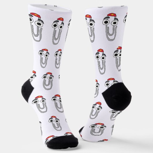 Clippy The Rebel Socken (Gewinkelt)