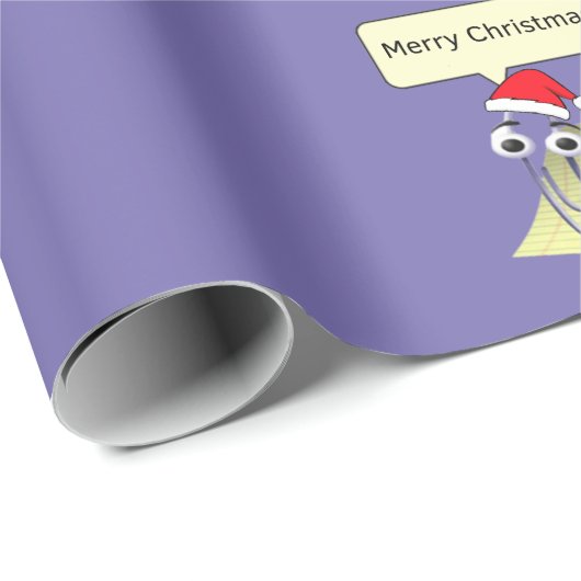 Clippy wünscht Ihnen frohe Weihnachten Geschenkpapier (Rolleneckpunkt)