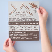 Clips, Büromaterial, Büromaterial, Stationer Flyer (Hand)
