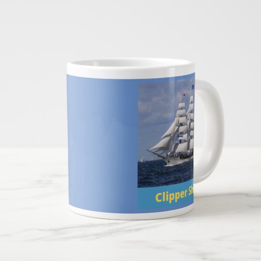 Clipschiff, Segler, bewundernswerte Tasse (Vorderseite Rechts)