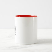 Cliterally die falsche Wahl Zweifarbige Tasse (Mittel)