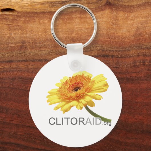 Clitoraid.org Schlüsselanhänger (Vorderseite)