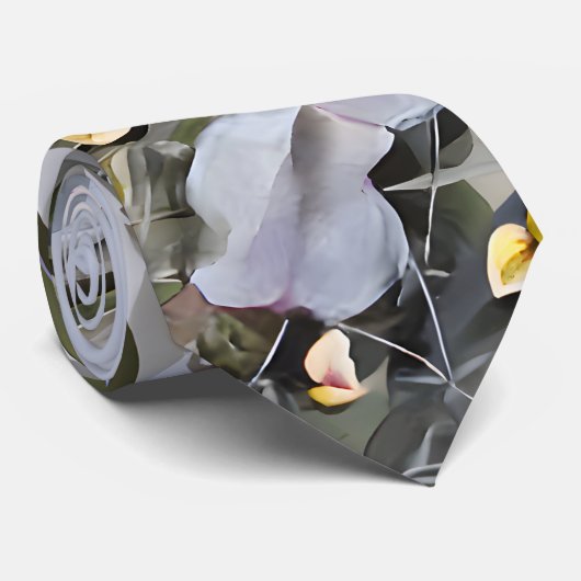 Clitoria Pflanze Wasserfarbe, Vater Krawatte (Gerollt)