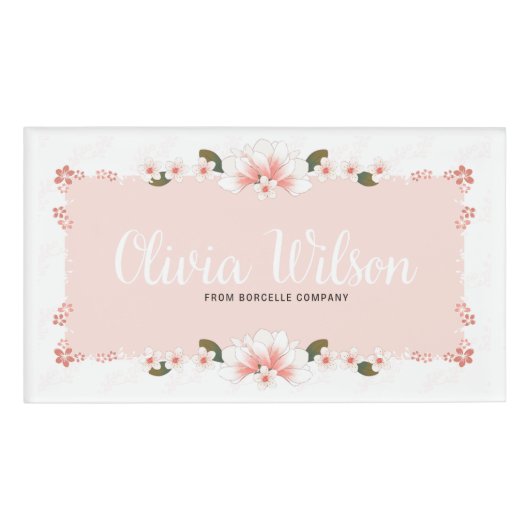 Clivia Wilson von Borcalli Firmenname Tag Namenschild (Vorderseite)