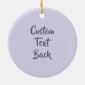 Cloche Hat Lilac Keramik Ornament (Hinten)