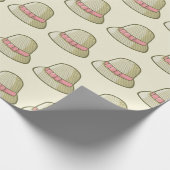 Cloche Hat Yellow Geschenkpapier (Ecke)