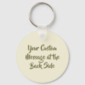 Cloche Hat Yellow Schlüsselanhänger (Rückseite)